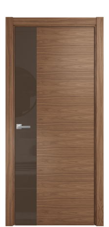 Дверь межкомнатная Vetro 19 Цвет Дуб Имбирь Покрытие Шпон натуральный  Наличник L 75 Цена 55950