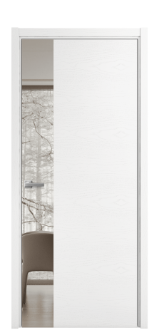Дверь межкомнатная Vetro 19 Цвет Дуб Марракеш Покрытие Шпон натуральный  Наличник Скрытый короб хром Цена 71660