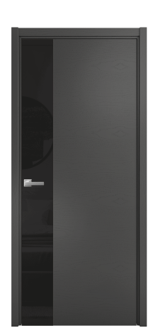 Дверь межкомнатная Vetro 19 Цвет Ясень Белый Покрытие Шпон крашеный  Наличник Скрытый короб хром Цена 69310