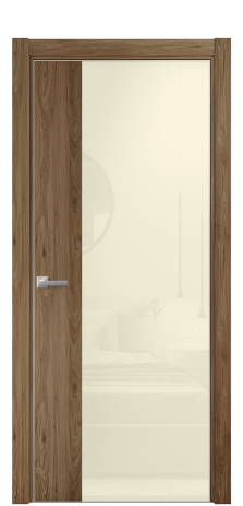 Дверь межкомнатная Vetro 20 Цвет Орех NY классический Покрытие ПВХ WOOD NATURAL Наличник L 75 Цена 29068