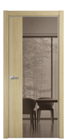Дверь межкомнатная Vetro 20 Цвет Maderaira oak sand Покрытие ПВХ WOOD NATURAL Наличник L 75 Цена 51525
