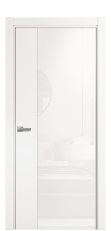 Дверь межкомнатная Ветро 20 Цвет Вайт Покрытие ПВХ SOFT (ПЭТ) Наличник L 75 Цена 58700