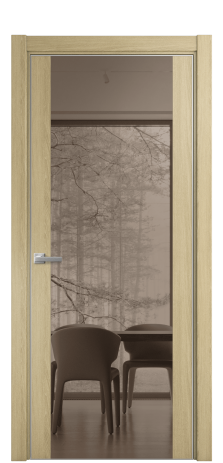 Дверь межкомнатная Vetro 21 Цвет Maderaira oak sand Покрытие ПВХ WOOD NATURAL Наличник L 75 Цена 51525