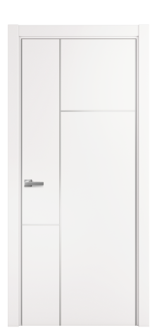 Дверь межкомнатная Slot 10-123 PVX Цвет Вайт Покрытие ПВХ SOFT (ПЭТ) Наличник L 75 Цена 34300