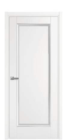 Дверь межкомнатная Sienna 1 Цвет Белый Покрытие Эмаль  Наличник L 50 Цена 44945