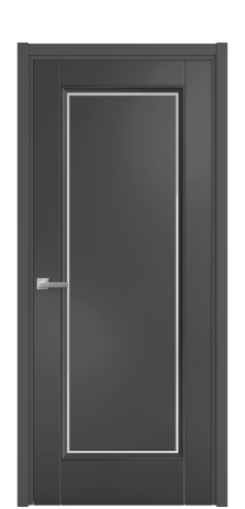 Дверь межкомнатная Сиена 1 Цвет Антрацит Покрытие Эмаль  Наличник L 50 Цена 57468