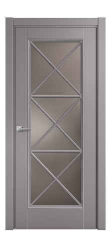 Дверь межкомнатная Sienna X3 Цвет Ирис Покрытие Эмаль  Наличник L 75 Цена 47650