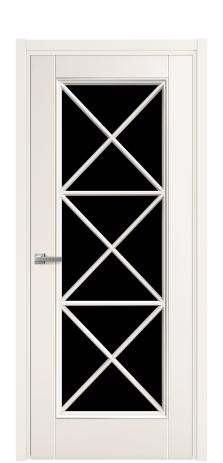 Дверь межкомнатная Сиена X3 Цвет Молочный Покрытие Эмаль  Наличник L 50 Цена 46098