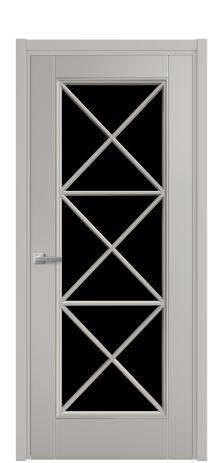 Дверь межкомнатная Сиена X3 Цвет Серый Шелк Покрытие Эмаль  Наличник L 50 Цена 51475