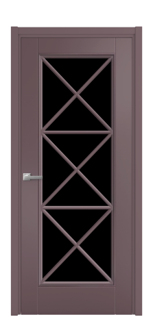 Дверь межкомнатная Сиена X3 Цвет Лиловый Покрытие Эмаль  Наличник L 50 Цена 53268