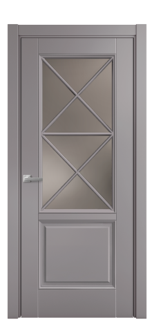 Дверь межкомнатная Sienna X3 DGO Цвет Ирис Покрытие Эмаль  Наличник L 75 Цена 47650