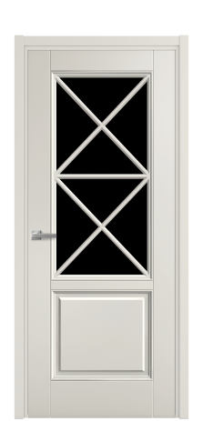 Дверь межкомнатная Сиена X3 DGO Цвет Дымчатый Покрытие Эмаль  Наличник L 50 Цена 46098