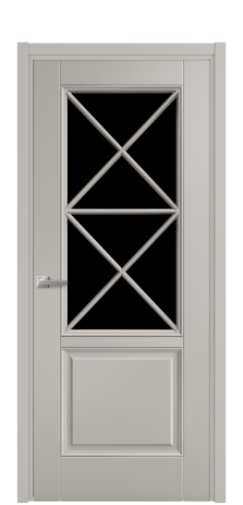 Дверь межкомнатная Сиена X3 DGO Цвет Серый Шелк Покрытие Эмаль  Наличник L 50 Цена 51475