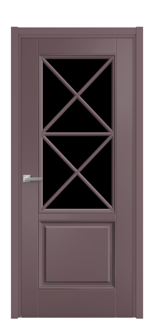 Дверь межкомнатная Сиена X3 DGO Цвет Лиловый Покрытие Эмаль  Наличник L 50 Цена 53268