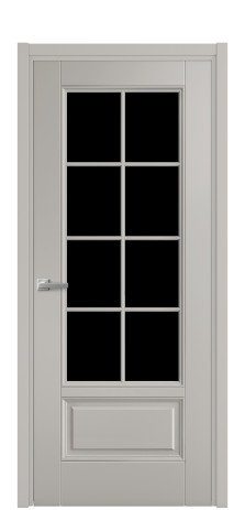 Дверь межкомнатная Сиена 10 DGO2 Цвет Серый Шелк Покрытие Эмаль  Наличник L 50 Цена 51475
