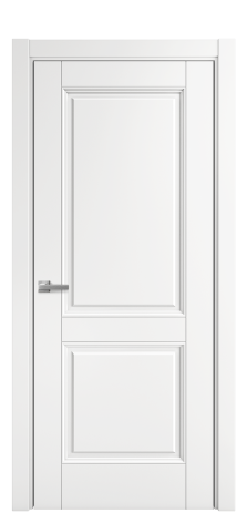 Дверь межкомнатная Sienna 2 Цвет Белый Покрытие Эмаль  Наличник L 75 Цена 45114