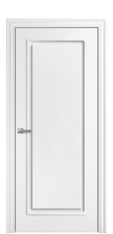 Дверь межкомнатная Амелия Цвет Белый Покрытие Эмаль  Наличник M 85 Цена 70350