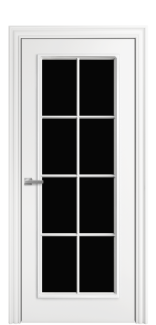 Дверь межкомнатная Амелия 8 Цвет Белый Покрытие Эмаль  Наличник M 85 Цена 78350