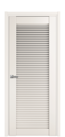 Дверь межкомнатная Жалюзи 1 Цвет Молочный Покрытие Эмаль  Наличник L 50 Цена 55175