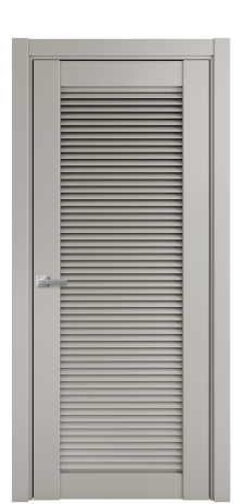 Дверь межкомнатная Жалюзи 1 Цвет Серый Шелк Покрытие Эмаль  Наличник L 75 Цена 50075