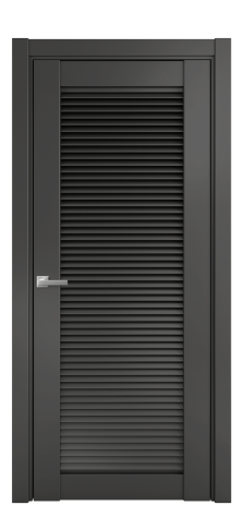 Дверь межкомнатная Жалюзи 1 Цвет Антрацит Покрытие Эмаль  Наличник L 75 Цена 50075