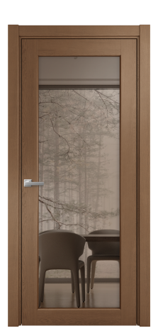 Дверь межкомнатная Strada 11 Цвет Дуб Темный Покрытие Шпон натуральный  Наличник L 75 Цена 56050