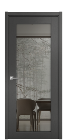 Дверь межкомнатная Strada 11 Цвет Ясень Антрацит Покрытие Шпон крашеный  Наличник L 50 Цена 53175