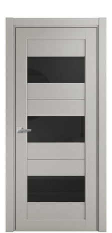 Дверь межкомнатная Strada 14 Цвет Ясень Серый Шелк Покрытие Шпон крашеный  Наличник L 75 Цена 43050