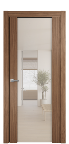 Дверь межкомнатная Vario 11 Цвет Американский Орех Покрытие Шпон натуральный  Наличник L 75 Цена 57600