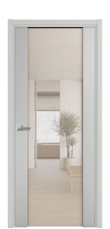 Дверь межкомнатная Варио 11 Цвет Телегрей Покрытие Эмаль  Наличник L 50 Цена 49725