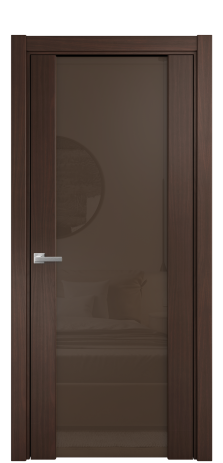 Дверь межкомнатная Варио 11 Цвет Каштановый Орех Покрытие Шпон натуральный  Наличник L 75 Цена 58100