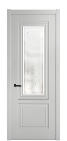 Дверь межкомнатная Элеганс 2 Цвет Телегрей Покрытие ЭМАЛИ Эмаль Наличник  L 75 Цена 62960