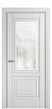 Дверь межкомнатная Elegance 2 Цвет Облачный Покрытие Эмаль  Наличник Etna 85 Цена 49500