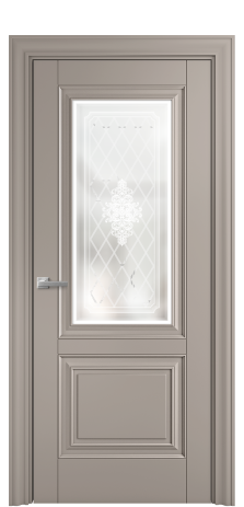 Дверь межкомнатная Elegance 2 Цвет Какао Покрытие Эмаль  Наличник Etna 85 Цена 49500