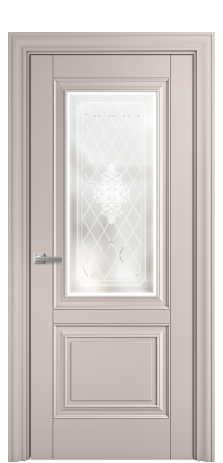 Дверь межкомнатная Elegance 2 Цвет Пудра Покрытие Эмаль  Наличник Etna 85 Цена 49500