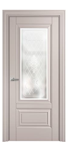 Дверь межкомнатная Elegance 2B Цвет Пудра Покрытие Эмаль  Наличник Etna 85 Цена 49500