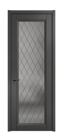 Дверь межкомнатная Беллуно 1 Цвет Антрацит Покрытие ЭМАЛИ Эмаль Наличник  L 50 Цена 68223