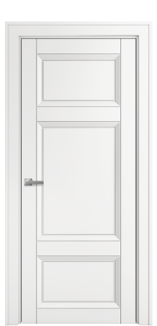 Дверь межкомнатная Belluno 3 Цвет Белый Покрытие Эмаль  Наличник Komo 90 Цена 58725