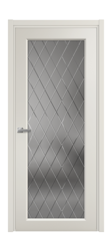 Дверь межкомнатная Stripe 1 Цвет Дымчатый Покрытие Эмаль  Наличник L 50 Цена 46515