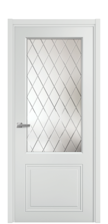 Дверь межкомнатная Stripe 2 Цвет Зеленый Покрытие Эмаль  Наличник L 50 Цена 44868