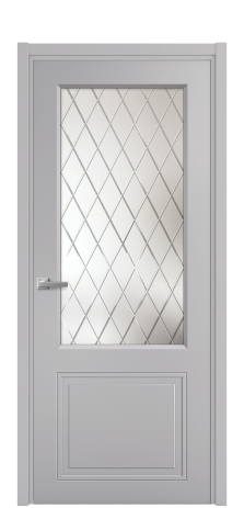 Дверь межкомнатная Stripe 2 Цвет Лиловый Покрытие Эмаль  Наличник L 50 Цена 44868