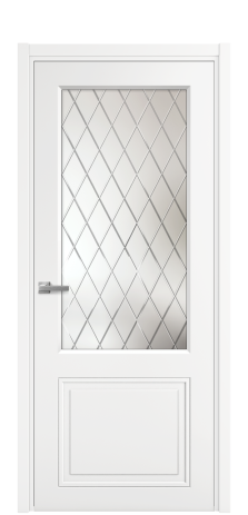 Дверь межкомнатная Stripe 2 Цвет Телегрей Покрытие Эмаль  Наличник L 50 Цена 43475