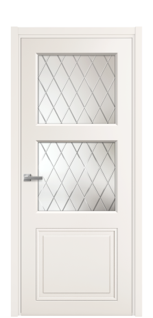 Дверь межкомнатная Stripe 3 Цвет Серый Шелк Покрытие Эмаль  Наличник L 50 Цена 43475