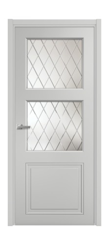 Дверь межкомнатная Stripe 3 Цвет Гриджио Покрытие Эмаль  Наличник L 50 Цена 44868