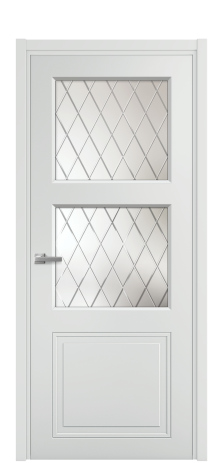 Дверь межкомнатная Stripe 3 Цвет Зеленый Покрытие Эмаль  Наличник L 50 Цена 44868