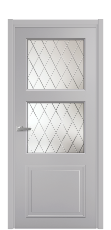 Дверь межкомнатная Stripe 3 Цвет Лиловый Покрытие Эмаль  Наличник L 50 Цена 44868