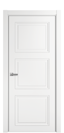 Дверь межкомнатная Stripe 3 Цвет Белый Покрытие Эмаль  Наличник L 75 Цена 34145