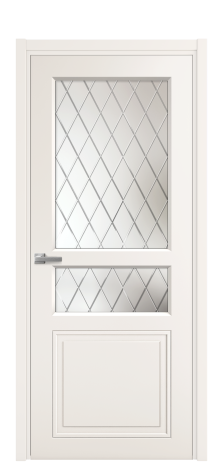 Дверь межкомнатная Stripe 4 Цвет Серый Шелк Покрытие Эмаль  Наличник L 50 Цена 43475