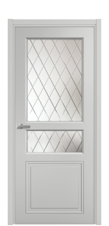 Дверь межкомнатная Stripe 4 Цвет Гриджио Покрытие Эмаль  Наличник L 50 Цена 44868