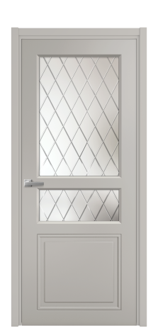 Дверь межкомнатная Stripe 4 Цвет Ирис Покрытие Эмаль  Наличник L 50 Цена 43475